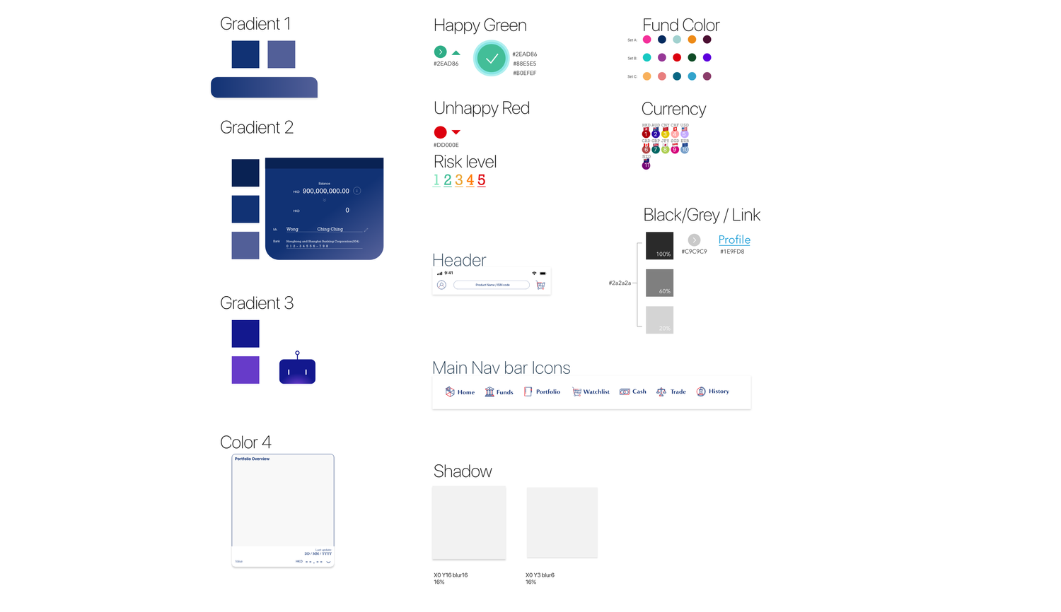 cInvest colour theme and tokens