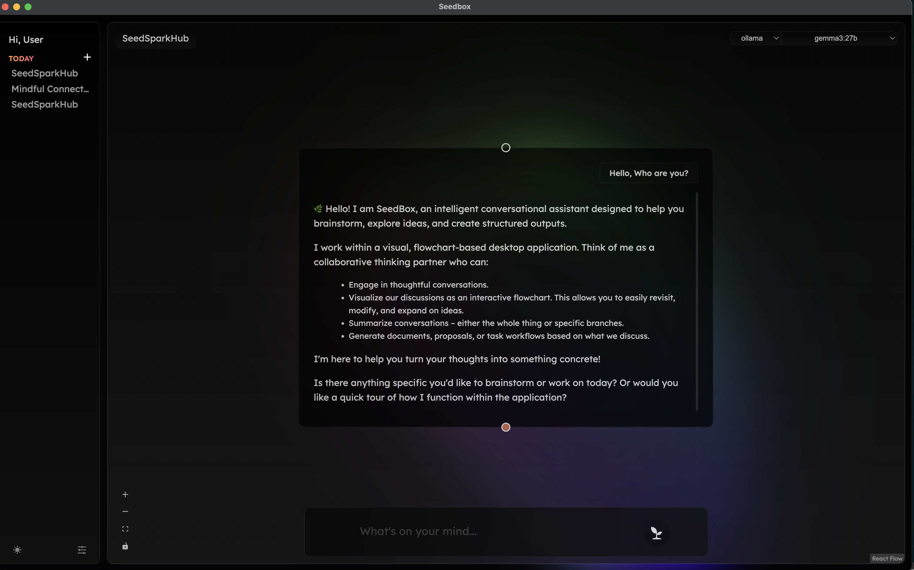 Seedbox in-session